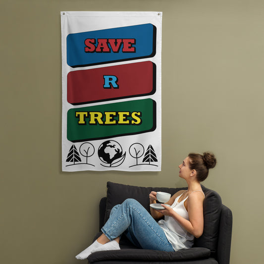 Save Our Trees 3panel - Flag